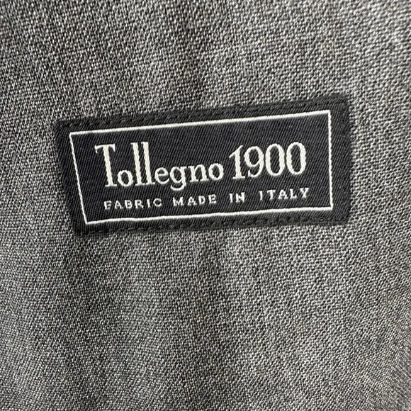 J. Crew Ludlow Traveler Slim Fit Suit Jacket Men 38S Gray Tollegno Italian wool
